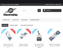 Tablet Screenshot of electroship.com